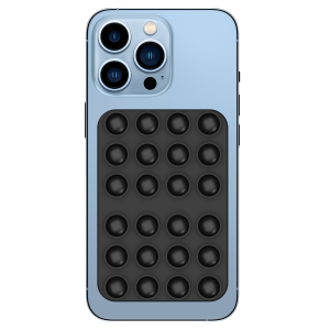 Rixus RXPH40B símahaldari með sogskál og spegli svartur