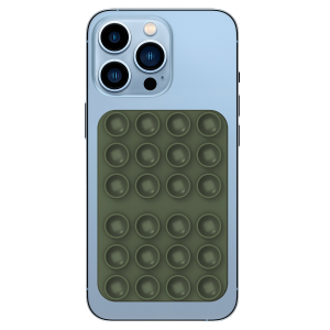 Rixus RXPH40D símahaldari með sogskál og spegli dökkgrænn