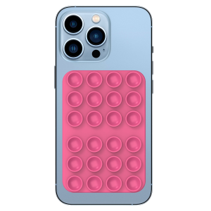 Rixus RXPH40L símahaldari með sogskál og spegli rósrauður