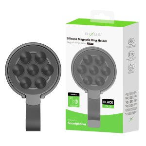 Rixus RXPH60B sílíkon segulhringhaldari svartur