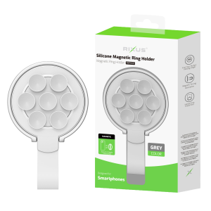 Rixus RXPH60W sílíkon segulhringhaldari grár