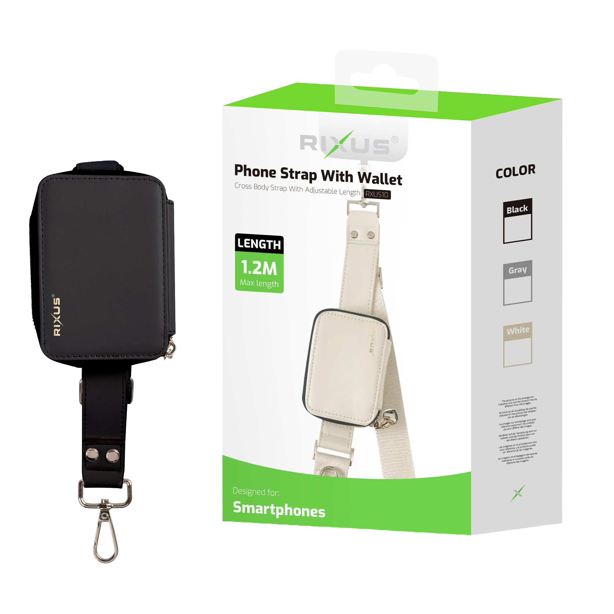 Rixus RXUS10B Utility Phone Strap Black1